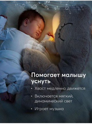 Кит Happy Baby Wally the Whale, комфортер, интерактивная мягкая игрушка (331952)