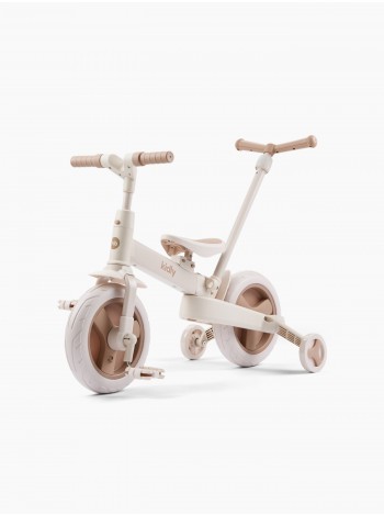 Беговел-велосипед трансформер KIDLY Happy Baby цвет: beige&brown (50051)