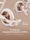 Беговел-велосипед трансформер KIDLY Happy Baby цвет: beige&brown (50051)