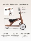 Беговел-трансформер 3в1 Happy Baby PINGI «ПИНГИ» цвет: brown (50061)