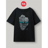 Футболка детская HB "Камень" (р104-110) цвет: черный (88297-1)