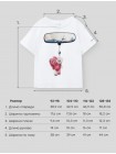 Футболка детская HB "White Mirror" (р.92-98) цвет: белый (88297-1)