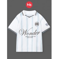 Футболка детская HB "White Strips" (р.104-110) цвет: белый (88297-1)