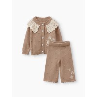 Комплект: вязаный кардиган+штаны Happy Baby (р.56-62) цвет: крем (88351-0)