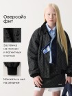Куртка бомбер HB цвет: графит с цветами (р. 140-146) (88392-1)