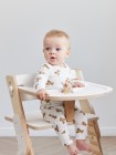 Детский стульчик для кормления с 6 месяцев Happy Baby CALMY цвет: молочный