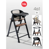 Детский стульчик для кормления Happy Baby DORIAN 4в1 цвет: Black