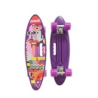 Скейтборд MicMax для детей и подростков ( роликовая доска ) цвет: фиолетовый  (JP-HB-314)