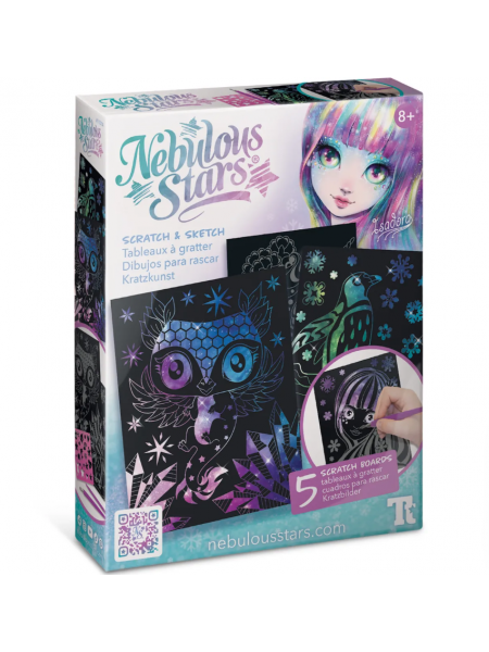 Набор для творчества Nebulous Stars серия Isadora: Набор для рисования в технике граттаж 11014_NSDA