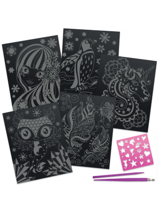 Набор для творчества Nebulous Stars серия Isadora: Набор для рисования в технике граттаж 11014_NSDA