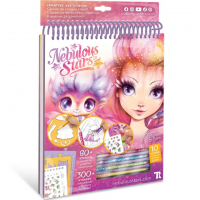 Набор для творчества Nebulous Stars Серия Petulia: Набор для раскрашивания для девочек "Персиковый скетчбук" 11103_NSDA