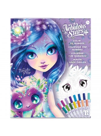 Набор для рисования по номерам Nebulous Stars Серия Nenuphia (36 иллюстраций, фломастеры 15 цветов) 11381_NSDA