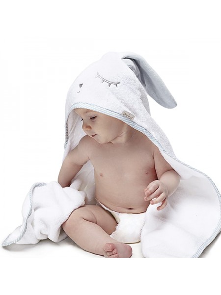 Детское махровое полотенце " Лапушка" 95*95 Perina цвет: серый ПД-05.2.95