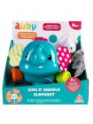 Интерактивная игрушка Слоник с птичкой, звук Auby (41083)