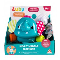 Интерактивная игрушка Слоник с птичкой, звук Auby (41083)