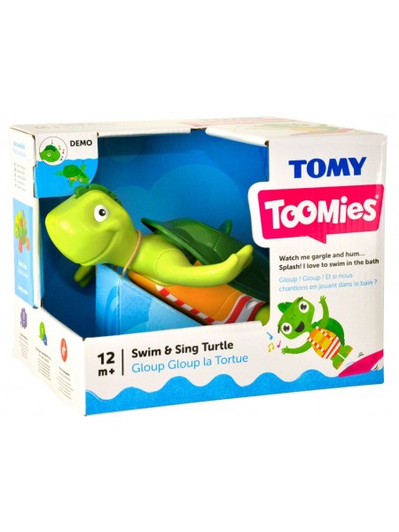 Тумис Игрушка для ванны интерактивная Поющая черепашка, звук Toomies (65581)