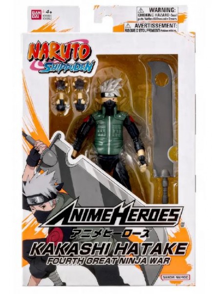 Бандай. Экшн-фигурка Какаши Война Ниндзя 17 см. Bandai (68708)
