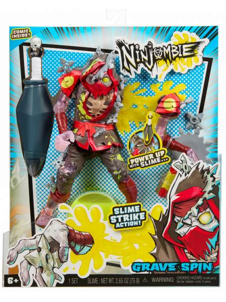 Ниндзомби. Игровой набор фигурка со слаймом Грейв Спин. Ninjombie (68756)