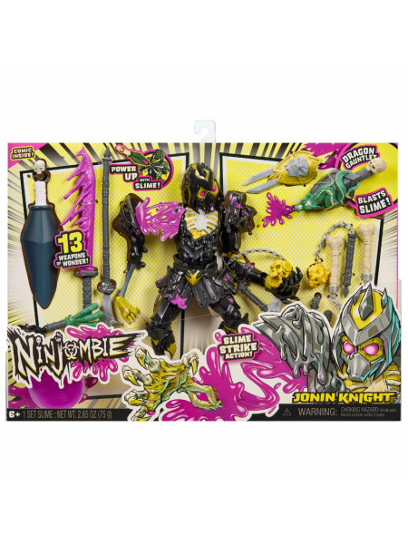 Ниндзомби. Игр. наб. Делюкс фигурка со слаймом Рыцарь Джонин Найт. Ninjombie (69010)
