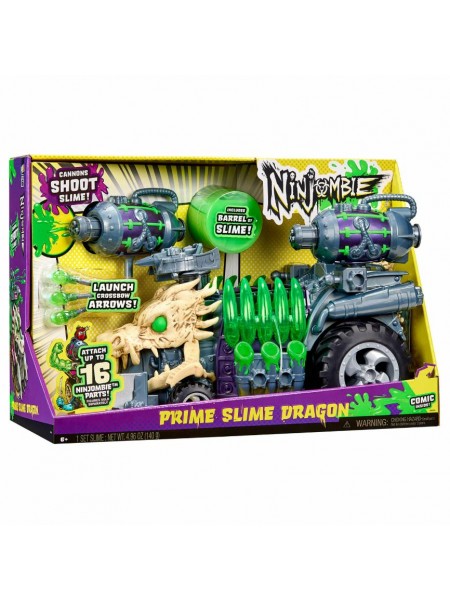 Ниндзомби. Игровой набор со слаймом Машина Прайм Слайм Дрэгон. Ninjombie (69011)