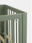 Кровать детская деревянная с универсальным маятником + быстросъемная стенка Rant "Amira" цвет: Olive