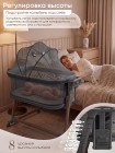 Детская приставная люлька-колыбель Sweet Baby Comfort цвет: темно-серый/дуб