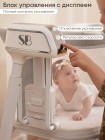 Детская приставная люлька-колыбель Sweet Baby Comfort цвет: белый/серый