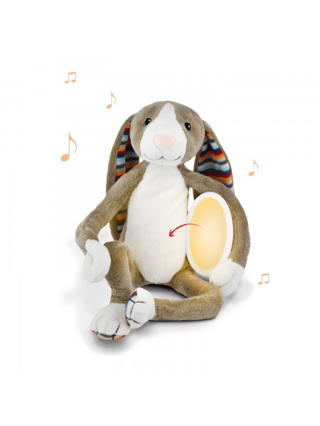 Музыкальная мягкая игрушка-ночник ZAZU Кролик Бо (ZA-BO-01)