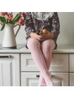 Детские колготки для малыша Huggy р. 105 цвет: розовый ажур