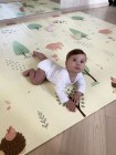 Детский развивающий двусторонний коврик для игр (198*178 см.) "Тигр в очках" (32375-Б2)