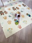 Детский развивающий двусторонний коврик для игр (198*178 см.) "Олени" (32375-Б4)