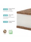 Детский ортопедический беспружинный матрас 120*60 " Юниор Twin " кокос+Hollcon Plitex ЮТ-119-01 