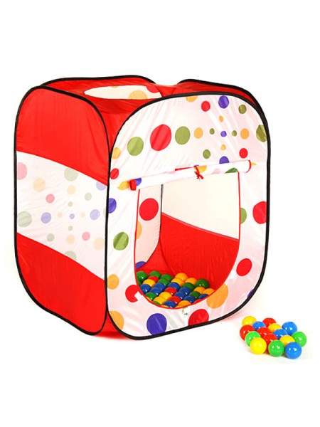Детский игровой домик-палатка + 100 шаров " Куб " Calida LI 622 
