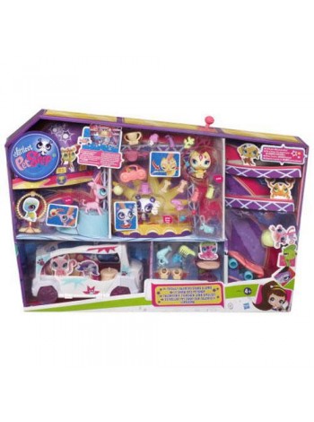 Игровой набор Талантливые зверюшки на лимузине Маленький Зоомагазин Littlest Pet Shop Хасбро \ Hasbro A0410