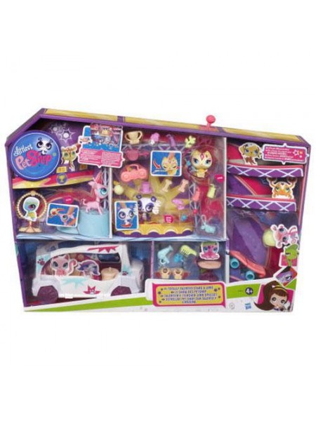 Игровой набор Талантливые зверюшки на лимузине Маленький Зоомагазин Littlest Pet Shop Хасбро \ Hasbro A0410
