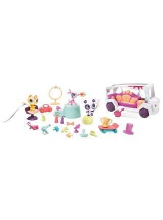 Игровой набор Талантливые зверюшки на лимузине Маленький Зоомагазин Littlest Pet Shop Хасбро \ Hasbro A0410