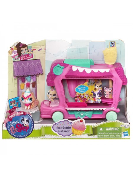 Детский игровой набор " Грузовик сладостей " My Littlest Pet Shop / Мой маленький зоомагазин Hasbro / Хасбро 1356